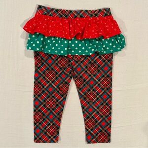 New Matilda Jane Skirted Leggings Girls 12-18M Run Run Rudolph Ruffles Christmas